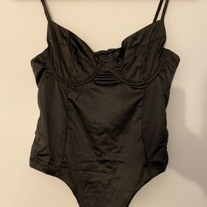 Black tank bodysuit